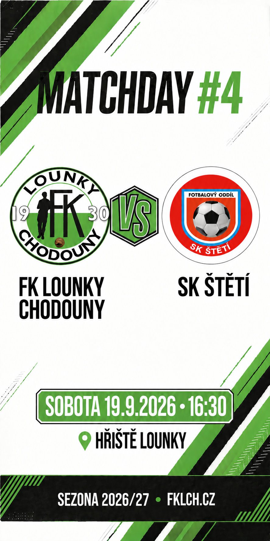 Preview: Sobota 19.09. 2026, 16:30 FKLCH vs SK Štětí B